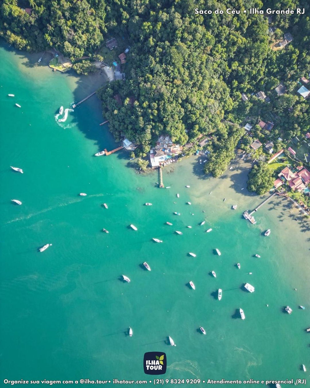 Ilha Tour 45° — passeio de lancha em Ilha Grande