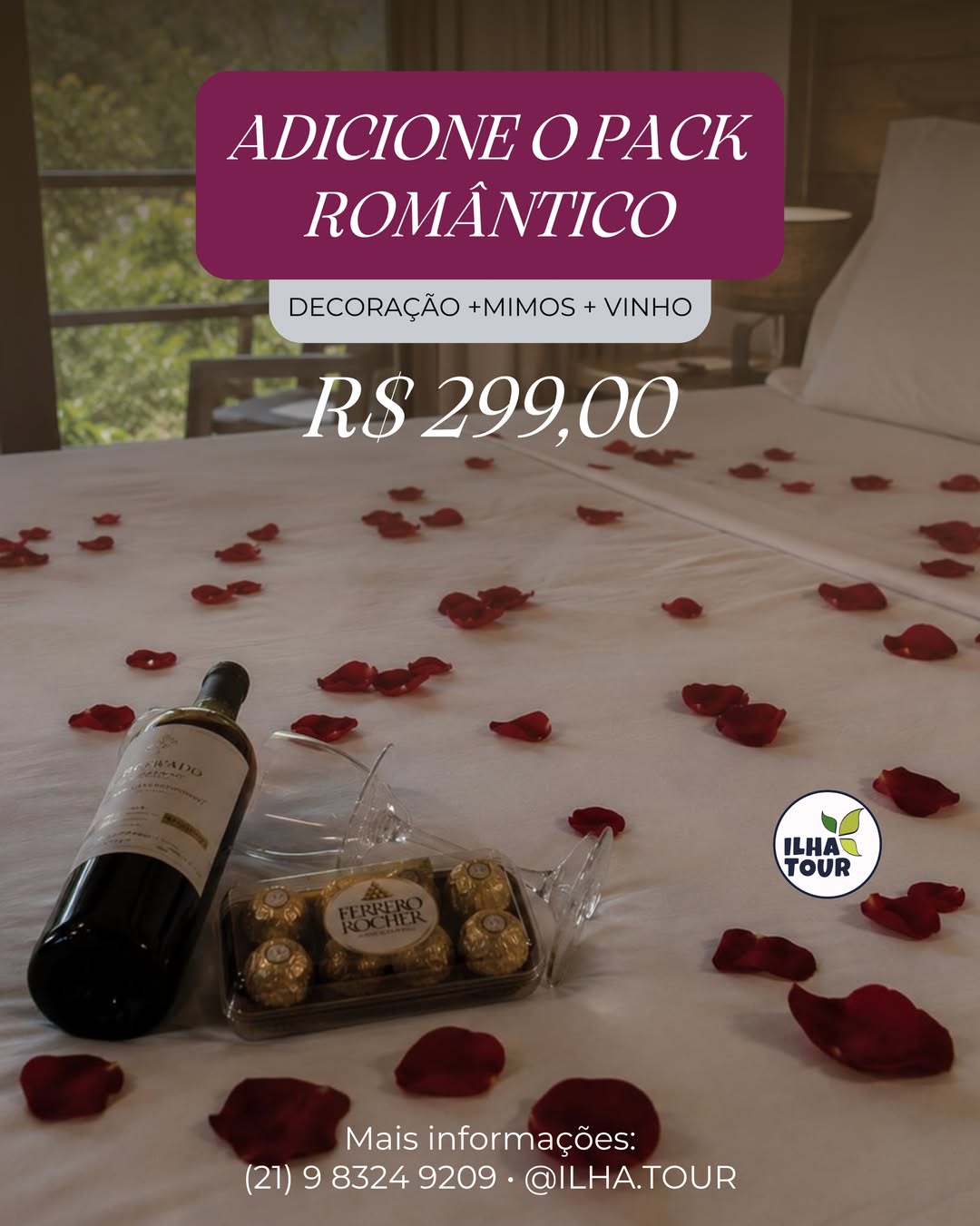 Pack Romântico — Ilha Tour, Ilha Grande
