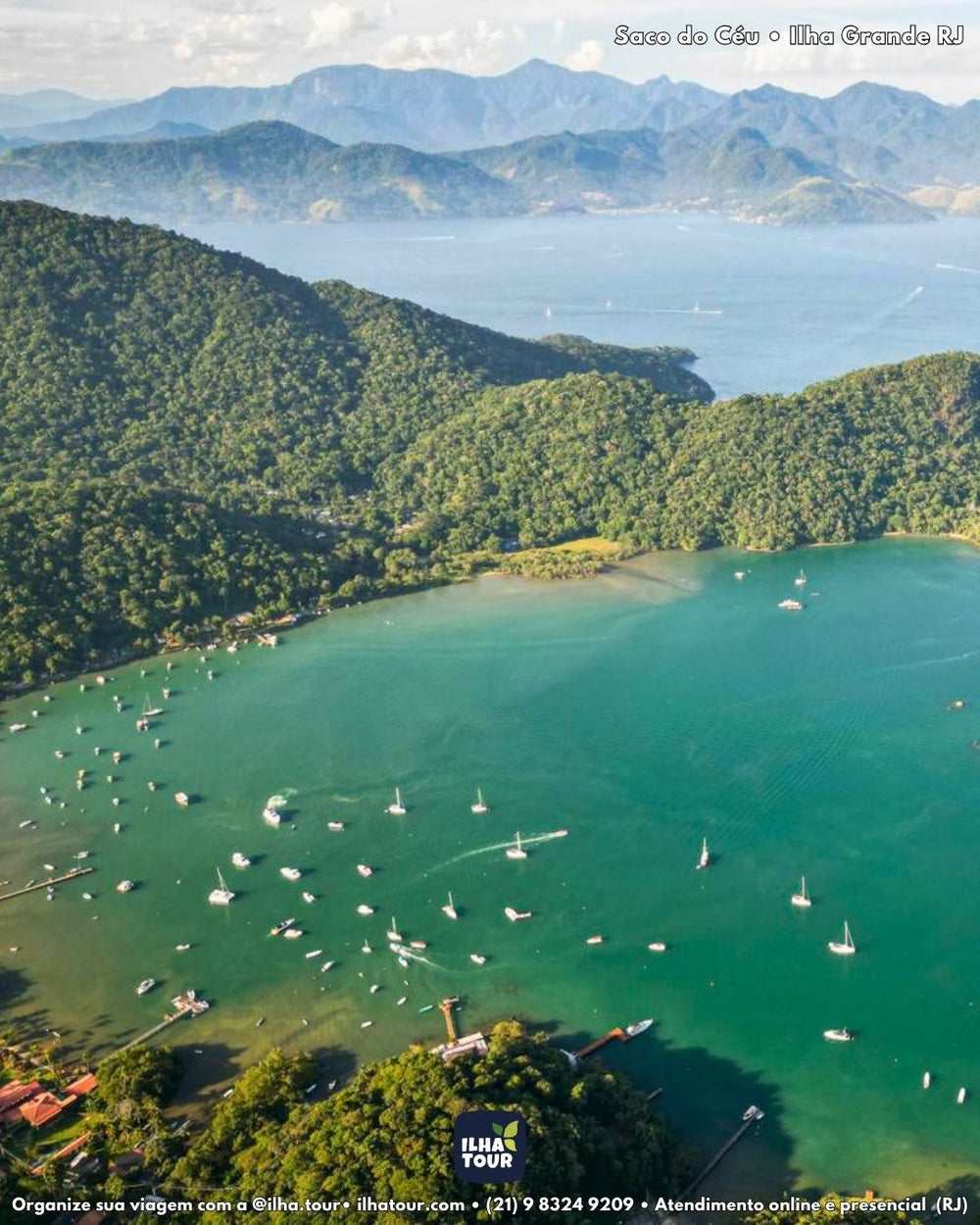 Ilha Tour 45° — passeio de lancha em Ilha Grande